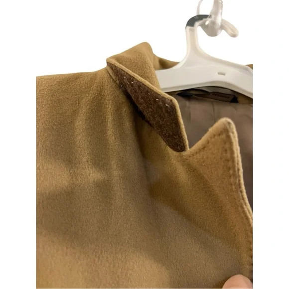 Banana Republic | Camel Colored Wool Cashmere Blend Top Coat - Picture 15 of 16